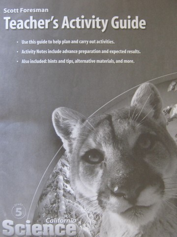 (image for) California Science 5 Teacher's Activity Guide (CA)(TE)(P)