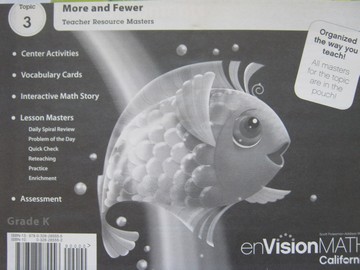 (image for) enVision Math California K Topic 3 TRM (CA)(TE)(P)