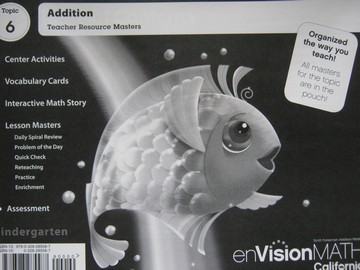 (image for) enVision Math California K Topic 6 TRM (CA)(TE)(P)