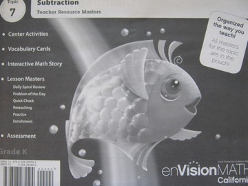 (image for) enVision Math California K Topic 7 TRM (CA)(TE)(P)
