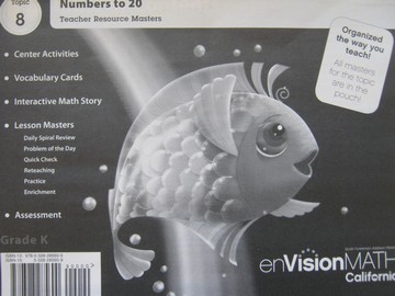 (image for) enVision Math California K Topic 8 TRM (CA)(TE)(P)