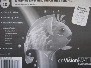 (image for) enVision Math California K Topic 10 TRM (CA)(TE)(P)