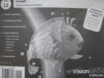 (image for) enVision Math California K Topic 12 TRM (CA)(TE)(P)