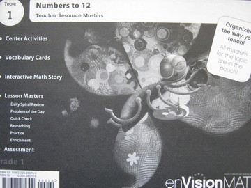 (image for) enVision Math California 1 Topic 1 TRM (CA)(TE)(P)