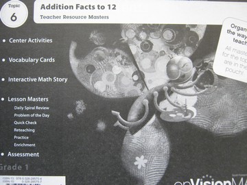 (image for) enVision Math California 1 Topic 6 TRM (CA)(TE)(P)