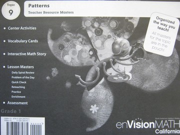 (image for) enVision Math California 1 Topic 9 TRM (CA)(TE)(P)