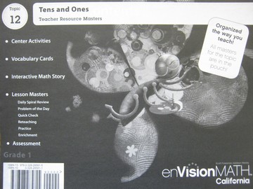 (image for) enVision Math California 1 Topic 12 TRM (CA)(TE)(P)