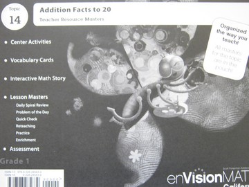 (image for) enVision Math California 1 Topic 14 TRM (CA)(TE)(P)