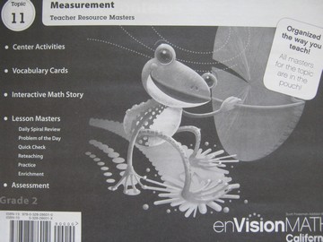 (image for) enVision Math California 2 Topic 11 TRM (CA)(TE)(P)