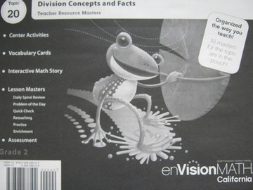 (image for) enVision Math California 2 Topic 20 TRM (CA)(TE)(P)