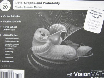 (image for) enVision Math California 3 Topic 20 TRM (TE)(CA)(P)