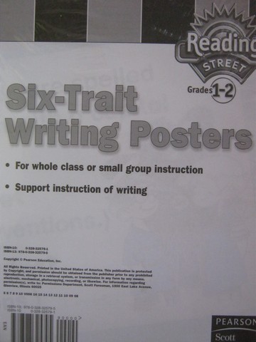 (image for) Reading Street 1-2 Six-Trait Writing Posters (Pk)