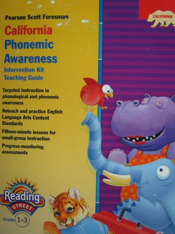 (image for) Reading Street 1-3 Phonemic Awareness TG (CA)(TE)(P)