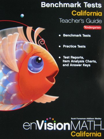 (image for) enVision Math California K Benchmark Tests TG (CA)(TE)(P)