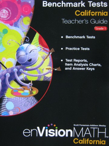 (image for) enVision Math California 1 Benchmark Tests TG (CA)(TE)(P)