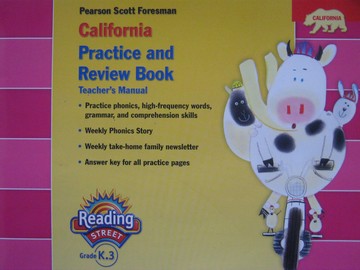 (image for) Reading Street K.3 Practice & Review Book TM (CA)(TE)(P)
