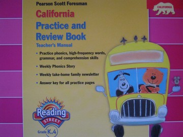 (image for) Reading Street K.4 Practice & Review Book TM (CA)(TE)(P)