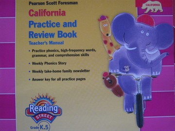(image for) Reading Street K.5 Practice & Review Book TM (CA)(TE)(P)