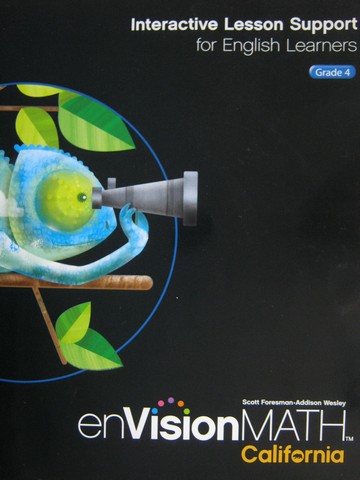 (image for) enVision Math California 4 Interactive Lesson Support for ELL(P)