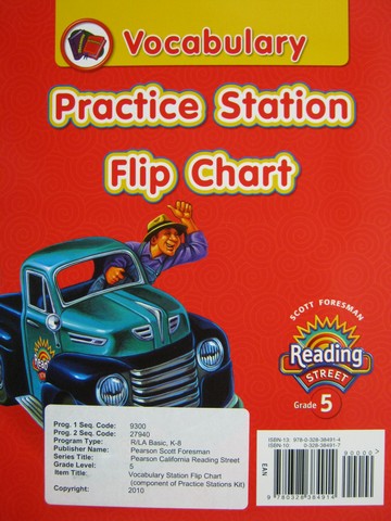 (image for) Reading Street 5 Vocabulary Practice Station Flip Chart (Spiral)
