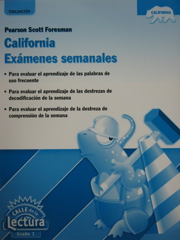(image for) Calle de la Lectura 1 California Examenes Semanales (CA)(P) - Click Image to Close