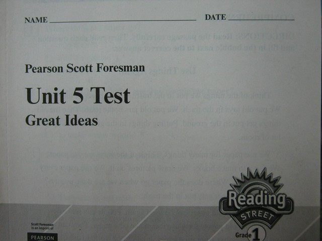 (image for) Reading Street 1.5 Test Great Ideas (P)