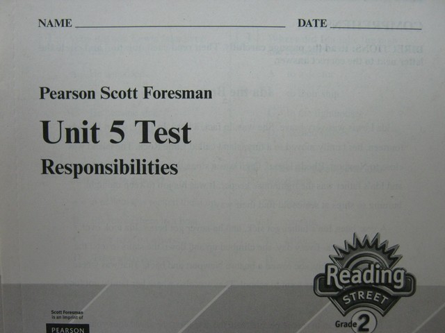 (image for) Reading Street 2 Unit 5 Test (P)