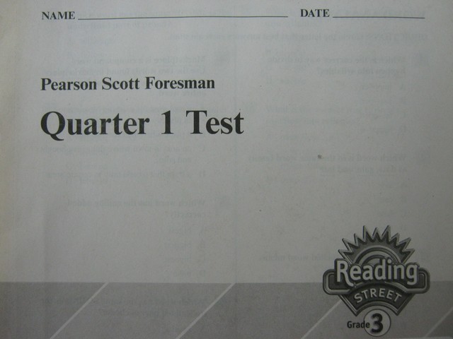 (image for) Reading Street 3 Quarter 1 Test (P)