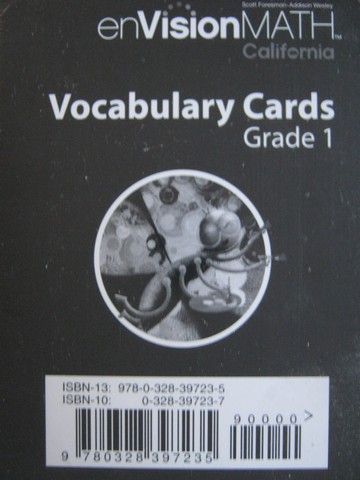 (image for) enVision Math California 1 Vocabulary Cards (CA)(Pk)