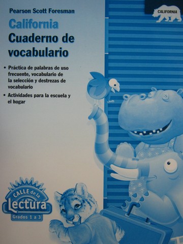 (image for) Calle de la Lectura 1a3 Cuaderno de vocabulario (CA)(P)
