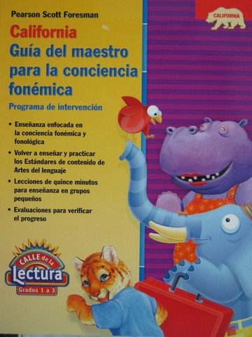 (image for) Calle de la Lectura 1a3 TE para la conciencia fonemica (CA)(P)