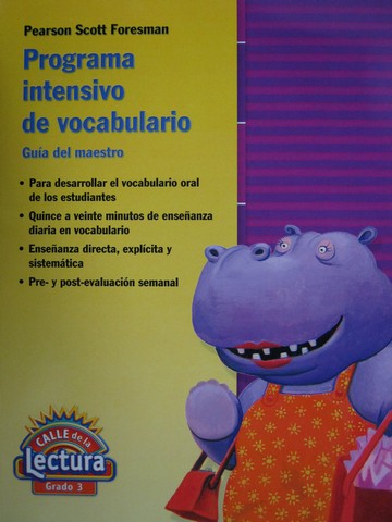(image for) Calle de la lectura 3 Programa Intensivo Vocabulario TE (TE)(P)