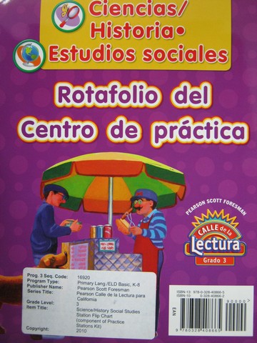 (image for) Calle de la Lectura 3 Ciencias Hisatoria Rotafolio del (Spiral)
