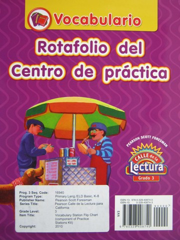 (image for) Calle de la Lectura 3 Vocabulario Rotafolio del Centro (Spiral)