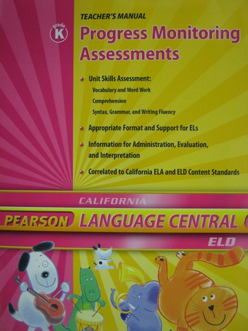 (image for) Language Central K Progress Monitoring Assessments (CA)(TE)(P)