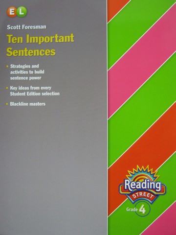 (image for) Reading Street 4 EL Ten Important Sentences (P)
