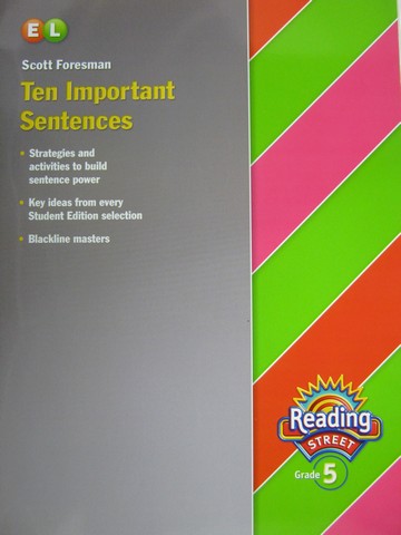 (image for) Reading Street 5 EL Ten Important Sentences (P)