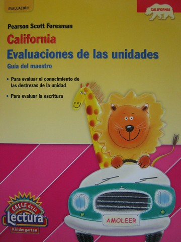 (image for) Calle de Lectura K Evaluaciones de las Unidades (CA)(TE)(P)