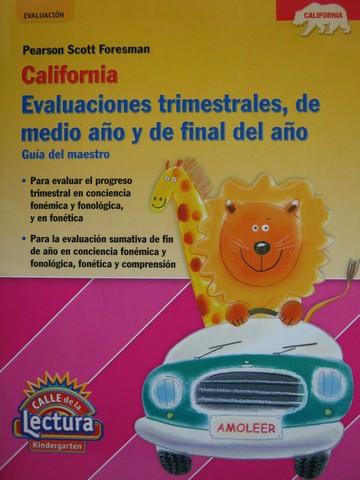 (image for) Calle de Lectura K Evaluaciones Trimedtrales de (CA)(TE)(P)