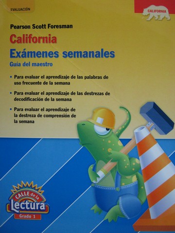 (image for) Calle de la Lectura 1 California Examenes Semanales (CA)(TE)(P)