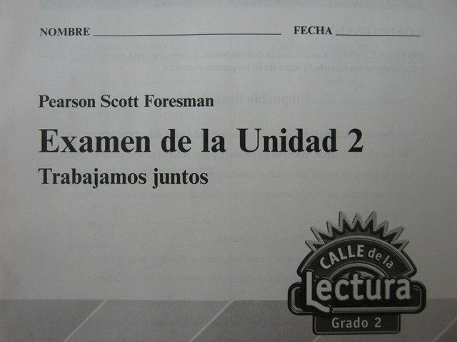 (image for) Calle de la Lectura 2 Examen de la Unidad 2 (P)