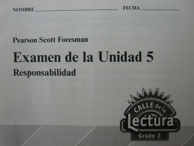 (image for) Calle De La Lectura 2 Examen de la Unidad 5 (P)