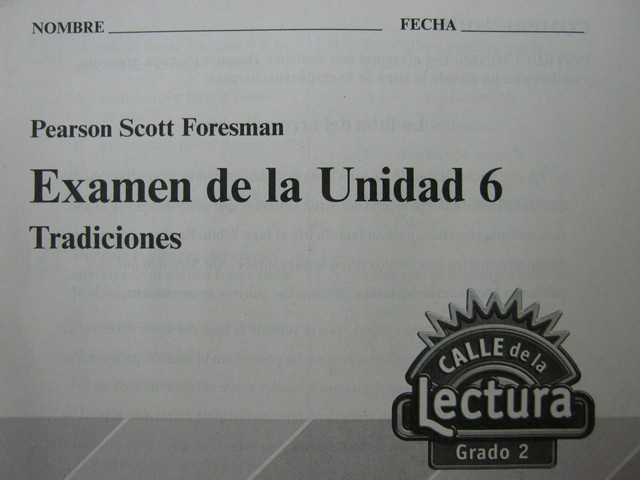 (image for) Calle De La Lectura 2 Examen de la Unidad 6 (P)