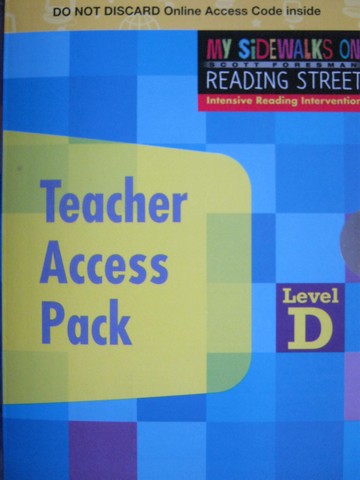 (image for) My Sidewalks on Reading Street D Teacher Access Pack (Card) - Click Image to Close