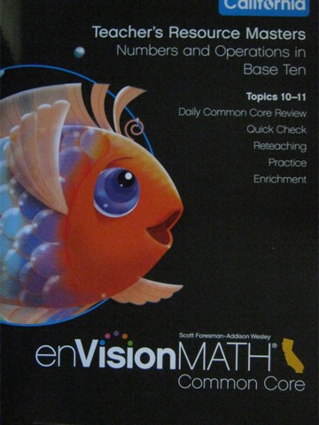 (image for) enVision Math California Common Core K TR Topics 10-11 (CA)(P)