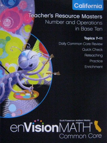 (image for) enVision Math California Common Core 1 TR Topics 7-11 (CA)(P)
