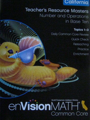 (image for) enVision Math California Common Core 3 TR Topics 1-3 (CA)(TE)(P)