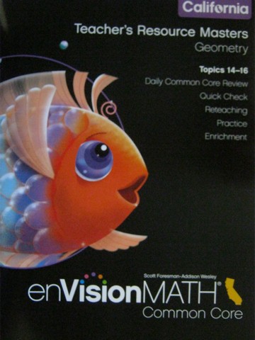 (image for) enVision Math California Common Core K TR Topics 14-16 (CA)(P)