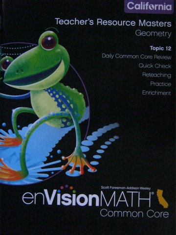 (image for) enVision Math California Common Core 2 TR Topic 12 (CA)(TE)(P)