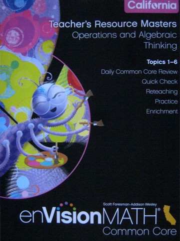 (image for) enVision Math California Common Core 1 TR Topics 1-6 (CA)(TE)(P)